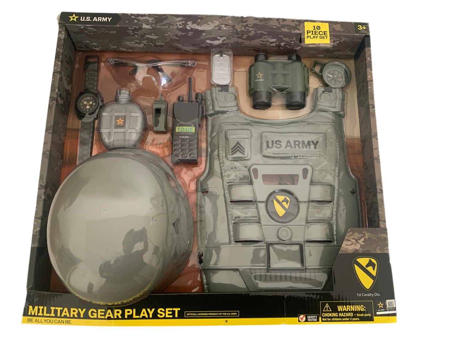 FULL 10-PIECE MILITARY GEAR PLAY SET