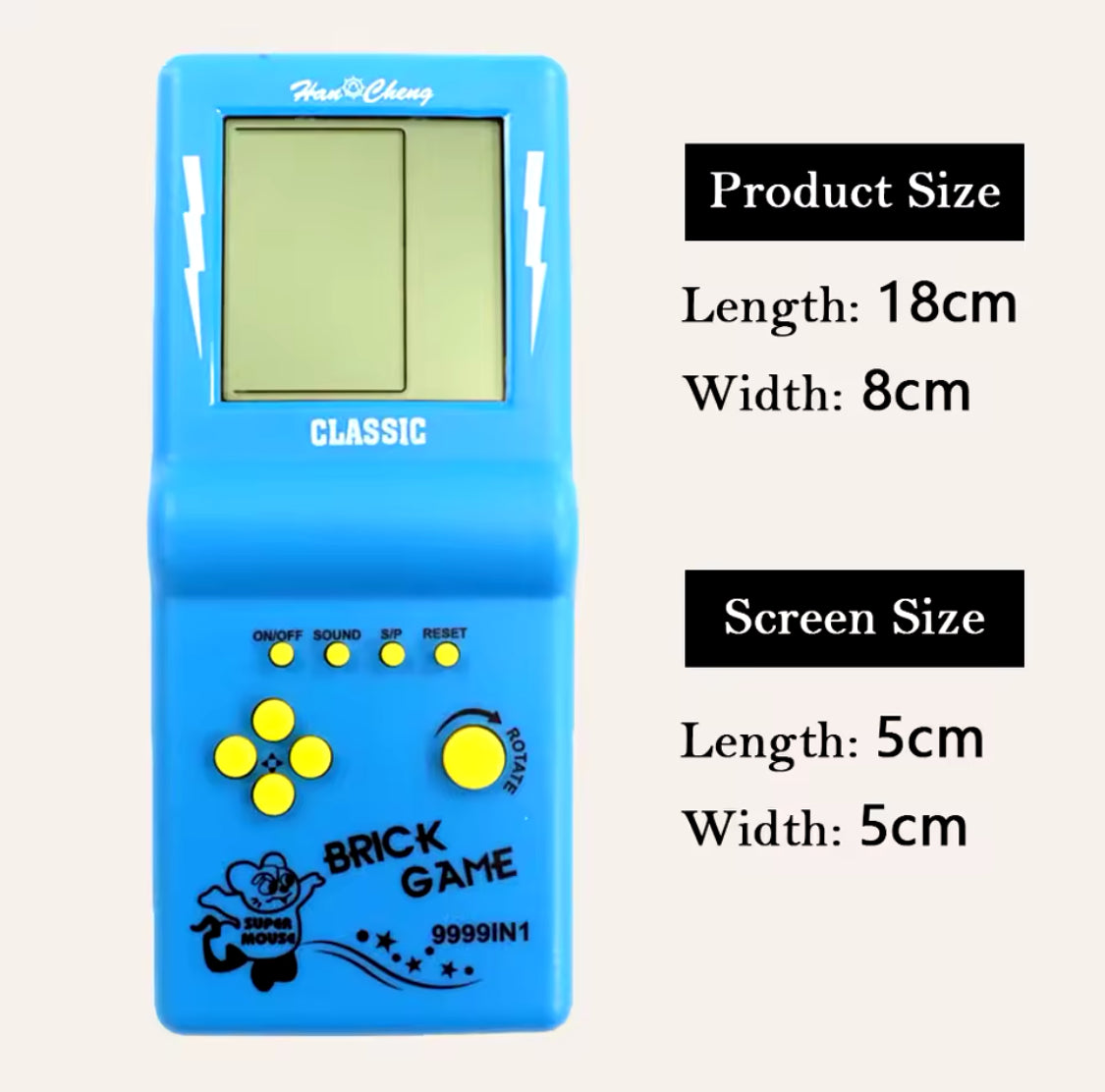 Handheld Retro console for nostalgic video games. Games we all play!