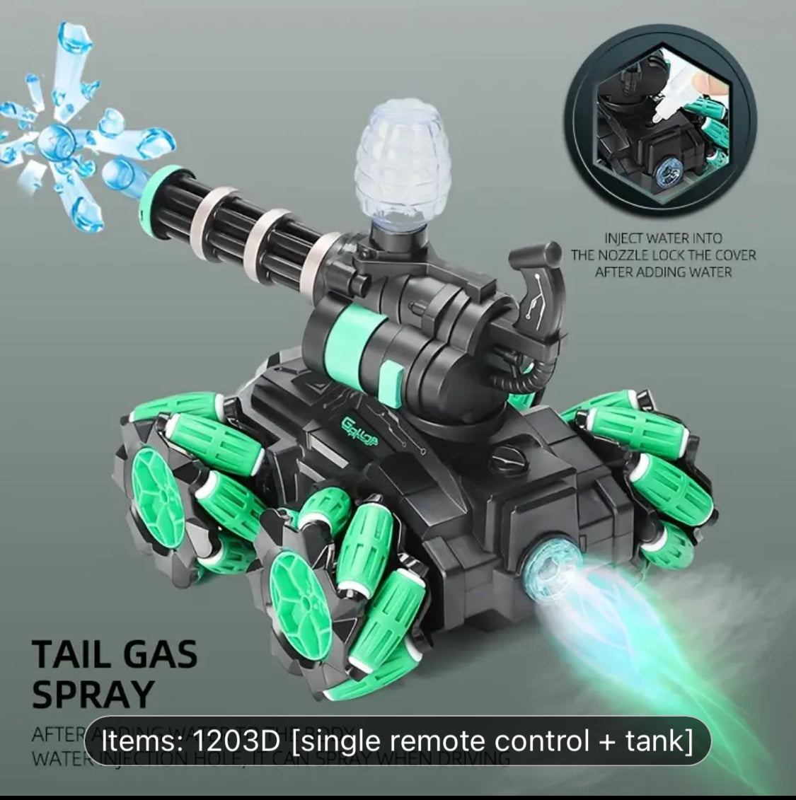 REMOTE CONTROL TOY TANK WITH HAND MOTION SENSOR