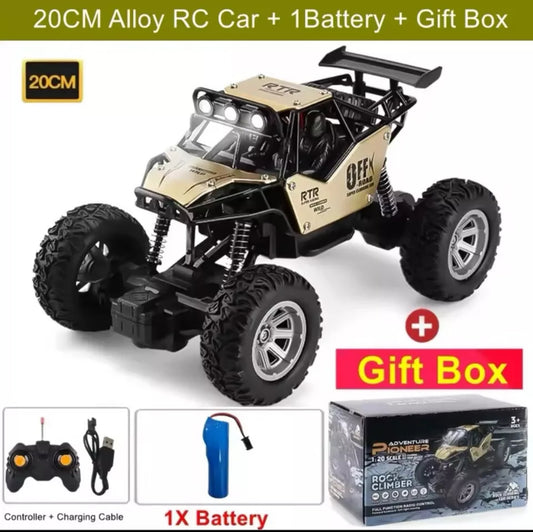 REMOTE CONTROL TRUCK ALL TERRAIN REAL TIRES AND LED LIGHTS